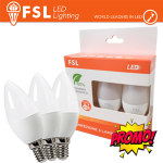 Luce Naturale - 4000K Lampada Oliva E14: Confezione PROMO 3PACK - 6W 4000K