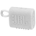 JBL GO 3 SPEAKER BLUETOOTH PORTATILE CASSA ALTOPARLANTE WIRELESS CON DESIGN COMPATTO RESISTENTE AD ACQUA E POLVERE IPX67 FINO A 5H DI AUTONOMIA USB BIANCO