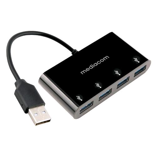 Mediacom MEDIACOM HUB USB 2.0 4 PORTE
