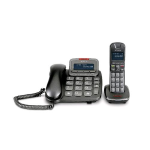 EMPORIA TH21ABB SET COMPOSTO DA TELEFONO CON FILO E CORDLESS DECT DISPLAY ILLUMINATO SEGRETERIA TELEFONICA NUMERI GRANDI VIVAVOCE COMPATIBILE CON APPARECCHI ACUSTICI HAC NERO