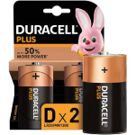 BATTERIE 2 PEZZI DURACELL PLUS TORCIA LR20 MN1300 D ALCALINE - 1 CONFEZIONE