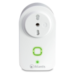 Atlantis Land Smart Plug Wi-Fi Presa controllata Spina Italiana 10/16A Bianco