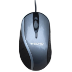 TECNO MOUSE OTTICO USB 1200DPI CAVO 120CM SILVER RETAIL TC-40