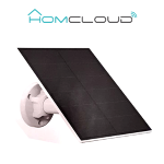 Homcloud Pannello solare con MicroUSB per Telecamere batteria