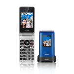 CELLULARE BRONDI AMICO PREZIOSO FLIP BLUE METAL DUAL