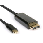 HAMLET XVAUC-DP4K20 CAVO ADATTATORE USB-C 3.1 TO DP DISPLAYPORT 4K 2K 2MT BLACK