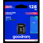 Goodram microSD 128GB CARD class 10 UHS I + adapter - retail blister