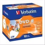 VERBATIM 43521 KIT 10DVD-R 4.7GB/120'16X PR.