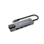 ATLANTIS Mini Docking STATION Type-C HDMI1.4 1xPORTA Gigabit 2xPORTE USB3.0 1xPORTA Type-c PD 1920x1080/60Hz Cavo 18 CM