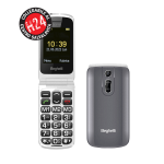 CELLULARE BEGHELLI 18 FLIP 2,4 DUAL SIM GREY SENIOR PHONE 