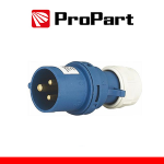 PROPART SPINA MOBILE DIRITTA INDUST. CEE 16A-6H 2P+T 220-250V IP44