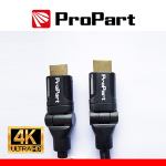 PROPART CAVO HDMI 2.0 HIGH SPEED 4K 3D ETHER CONN. 360Â° 3M SP-SP NER