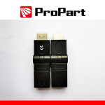 PROPART ADATT. SPINA HDMI (19PIN) - PRESA HDMI(19PIN) ROTANTE DORATO