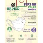 MASCHERINA PROTETTIVA BRMED FFP2 SMALL SIZE 5 STRATI BIANCA 