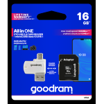 Goodram microSD 16GB CARD class 10 + adpter + card reader - blister