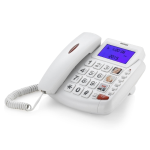 TELEFONO FISSO BRONDI BRAVO 90 LCD DISPLAY GRANDE WHITE