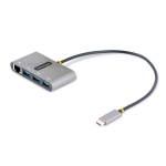 StarTech.com hub USB-C ETHERNET CON 3 PORTE USB-A 3.2 1xETHERNET LA RJ-45 10/100/1000MBIT/S SILVER
