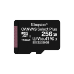 MICRO SD KINGSTON 256GB CANVASSELECTPLUS+ADATTATORE