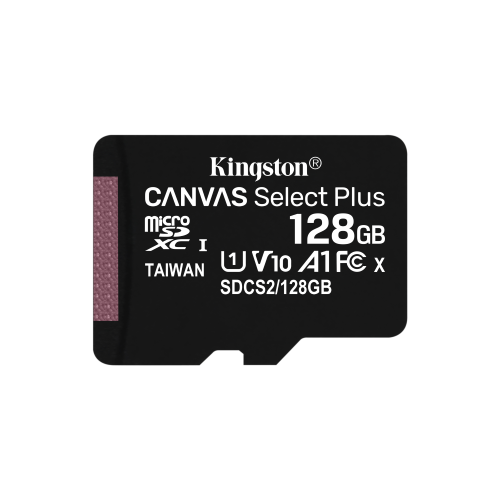 MICRO SD KINGSTON 128GB CL10 UHS-I CON ADATT 100MB/S LET.85MB/S SCRIT.