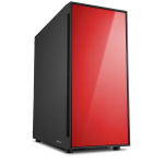 CASE SHARKOON AM5 SILENT RED MIDDLE TOWER NO POWER MINITX/MATX/ATX NERO/ROSSO