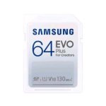 SAMSUNG EVO PLUS MEMORY CARD SDXC 64GB V10 UHS-I U1 130MB/S BIANCO