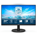 MONITOR PHILIPS 23.8" LED VA 16:9 FHD 250 CD/M VGA/HDMI