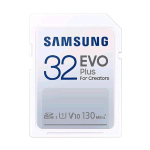 SAMSUNG EVO PLUS MEMORY CARD SDHC 32GB V10 U1 UHS-I 100/90MB/S BIANCO