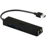 I-TEC HUB SLIM 3 PORTE USB 3.0 + ADATTATORE GIGABIT ETHERNET RJ-45 NERO