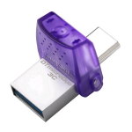 KINGSTON DATA TRAVEL MICRO DUO USB3.2+USB-C 256GB 200MB/S VIOLA SILVER