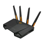 ASUS TUF GAMING AX3000 V2 ROUTER GAMING DUAL BAND WIFI 6 MOBILE GAME MODE AIPROTECTION PRO SUPPORTO AIMESH LAN GAMING PORT GEAR ACCELERATOR ADAPTIVE QOS PORT FORWARDING NERO