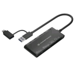 CONCEPTRONIC LETTORE DI SCHEDE 7-IN-1 USB 3.0 - 2-in-1 USB-C USB-A Cable - SD/SDHC/SDXC x2 - Micro SD/T-Flash/MMC/MS/M2/CF/xD