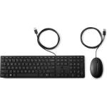 HP Kit Mouse e tastiera HP Wired USB K