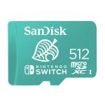 SANDISK MICRO SDXC 512GB PER NINTENDO SWITCH UHS-I VELOCITÀ DI LETTURA 100 MB/S VELOCITÀ DI SCRITTURA 90 MB/S GREEN
