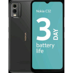 SMARTPHONE NOKIA C32 6.5" 64GB RAM 4GB DUAL SIM 4G LTE DURATA BATTERIA DURATA 3 GIORNI CHARCOAL BLACK ITALIA 