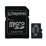 KINGSTON INDUSTRIAL MICROSDHC C10 A1 PSLC CON ADATTATORE SD BLACK