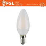 Luce Calda - 3000K Lampada Filamento OPALE Oliva - 7W 3000K E14