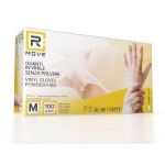 1Conf. da 100pz Tg.M- RMove Guanti Vinyl Clear Uso Medico Senza Polvere