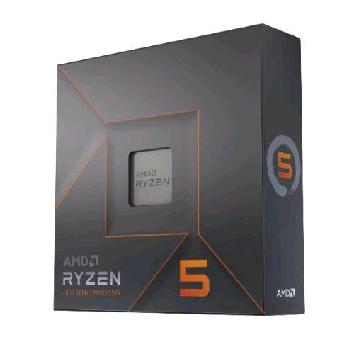 AMD RYZEN 5 7600X PROCESSORE 6 CORE/12 THREAD SFRENATI ARCHITETTURA ZEN 4 38 MB L3 CACHE 105 W TDP 4.7 GHZ FINO A 5.3 GHZ FREQUENZA BOOST SOCKET AMD 5 DDR5 E PCIE 5.0