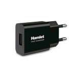HAMLET FAST CHARGER CARICABATTERIE DA RETE USB 2.1A / 10.5 W NERO