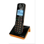 ALCATEL S280 SOLO CORDLESS DECT CON VIVAVOCE 3 TASTI CHIAMATA RAPIDA BLACK/ORANGE