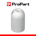 ProPart Portalampada E27 4A 250V x cavo 0.5-2.5mm2 60w bianco