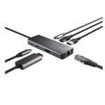 TRUST DALYX 6-IN-1 DOCKING STATION USB-C HDMI RETE GIGABIT 2 USB-C e 2 USB-A 100W USB-C CHARHING PORT