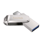 SANDISK ULTRA DUAL LUXE CHIAVETTA USB 64GB TYPE-C USB 3.1 GEN 1 VELOCITA DI LETTURA 150 MB/S ARGENTO