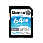 KINGSTON CANVAS GO SCHEDA SDXC 170GB CLASSE 10 UHS-I NERO