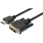 CAVO ADATTATORE M/M HDMI a DVI-D DIGITUS da HDMI 19 POLI TIPO A a DVI-D 18+1 POLI - 5MT