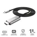 TRUST CALYX CAVO ADATTATORE DA USB-C A HDMI 4K UHD 1.8MT BLACK