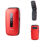 CELLULARE SENIOR PANASONIC TU550 FLIP 2,8 4G RED