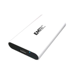 EMTEC ECSSD1TX210G SSD 1.000GB PORTATILE 3.2GEN2 x210G GAMING SATA III 3D NAND 10 GBIT/S BIANCO NERO