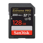 SANDISK EXTREME PRO SCHEDA SDXC 128GB VIDEO CLASSE V30 UHS-I U3 CLASS10 BLACK